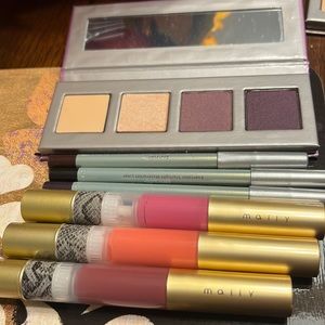 Mally eye show, eye liner and lipstick